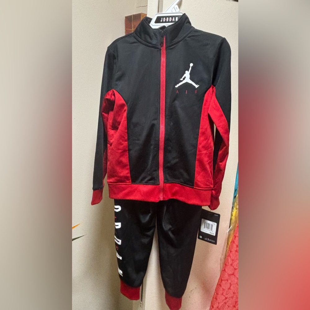 Black and Red Air Jordan Tracksuit